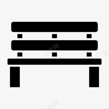 长凳椅子凳子图标图标