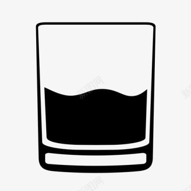 饮料酒精饮料干邑玻璃图标图标