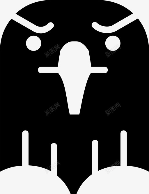 鹰动物鸟图标svg_新图网 https://ixintu.com 动物 动物园 动物园雕文 鸟 鹰