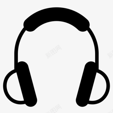 耳机dj混音图标图标