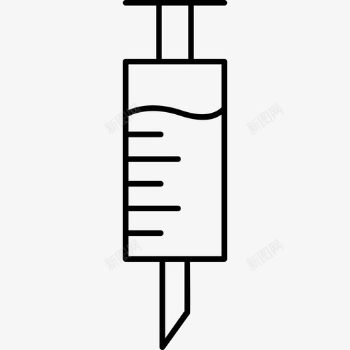 注射静脉注射接种图标svg_新图网 https://ixintu.com 接种 注射 疫苗 细线 静脉注射