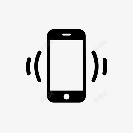 手机静音模式静音模式振动图标svg_新图网 https://ixintu.com 手机静音模式 振动 设置 静音模式