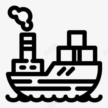 船货物船运图标图标