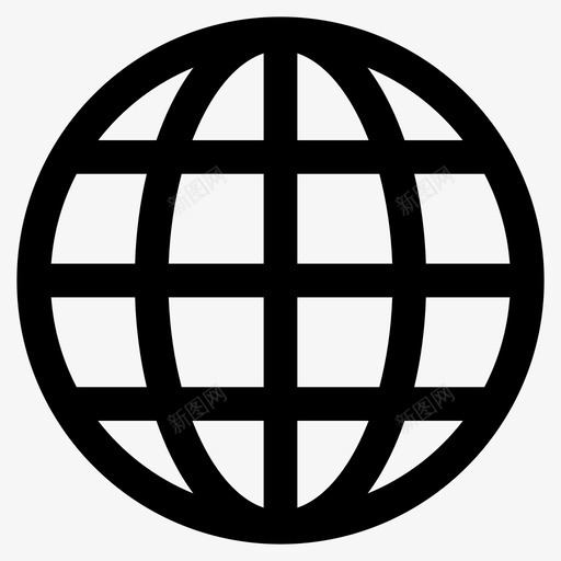 地球仪用户界面图标svg_新图网 https://ixintu.com 地球仪 用户界面
