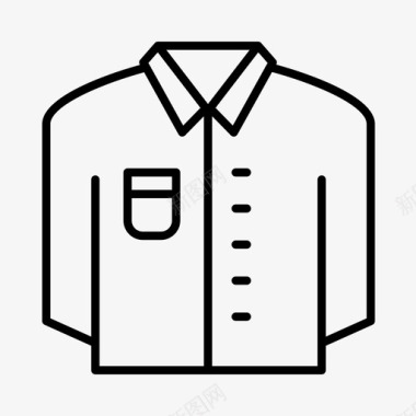 衬衫商务服装图标图标