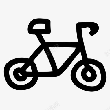 自行车马戏团体育图标图标