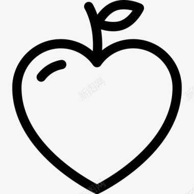 水果之爱苹果桃子图标图标