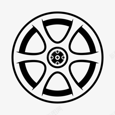 轮辋汽车轮辋汽车轮胎图标图标