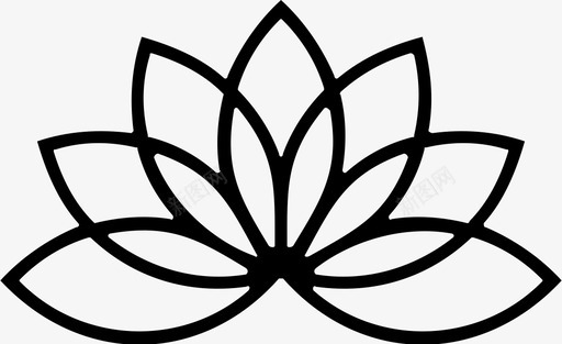 莲花花瑜伽图标图标