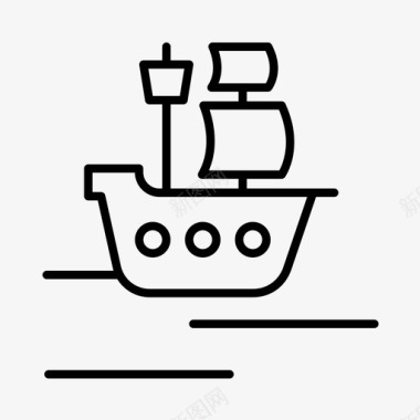 海盗船探险队舰队图标图标