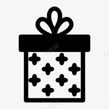 礼品盒生日礼物圣诞礼物图标图标