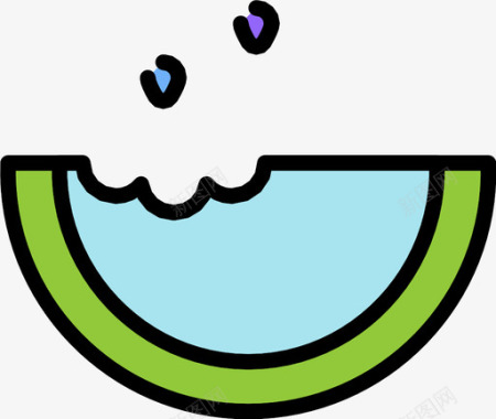西瓜吃食物图标图标