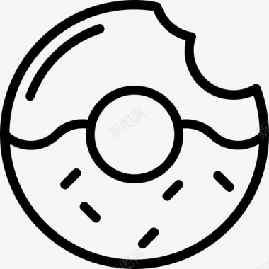 甜甜圈邓肯甜甜圈甜甜圈图标图标