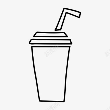 奶昔可乐杯子图标图标