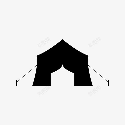 露营帐篷探险童子军图标svg_新图网 https://ixintu.com 探险 游客 童子军 露营帐篷