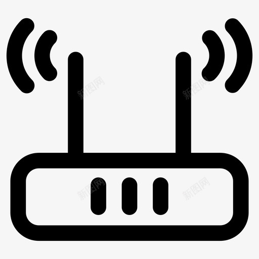 调制解调器互联网wifi图标svg_新图网 https://ixintu.com wifi 互联网 调制解调器