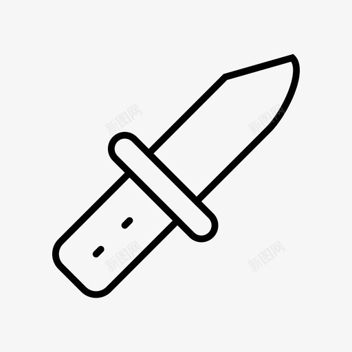 刀刀片切割图标svg_新图网 https://ixintu.com 保护 刀 刀片 切割 安全细线图标第一卷 武器