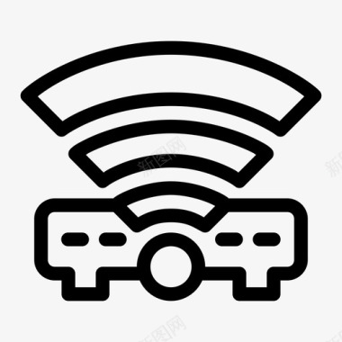wifi路由器连接互联网图标图标