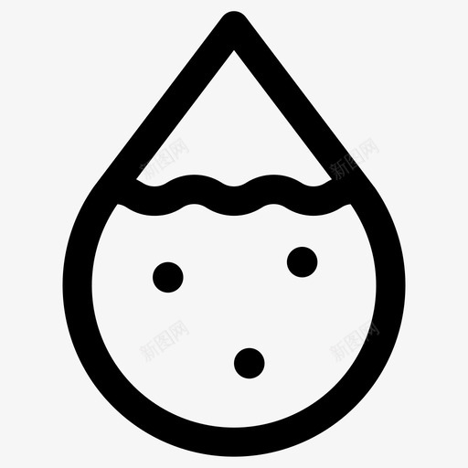 水分水滴保湿霜图标svg_新图网 https://ixintu.com 保湿霜 护肤品 水 水分 水滴