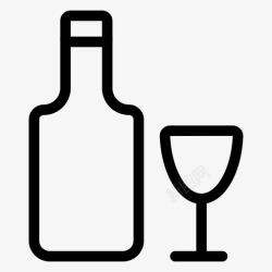 酒吧系列葡萄酒酒精酒吧图标高清图片