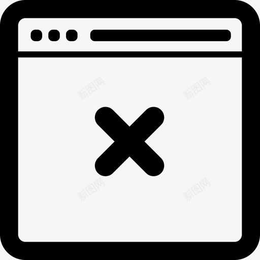 删除网页浏览器互联网图标svg_新图网 https://ixintu.com 互联网 删除网页 浏览器