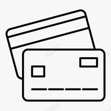 信用卡账户借记卡图标图标