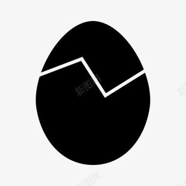 碎鸡蛋巧克力复活节图标图标