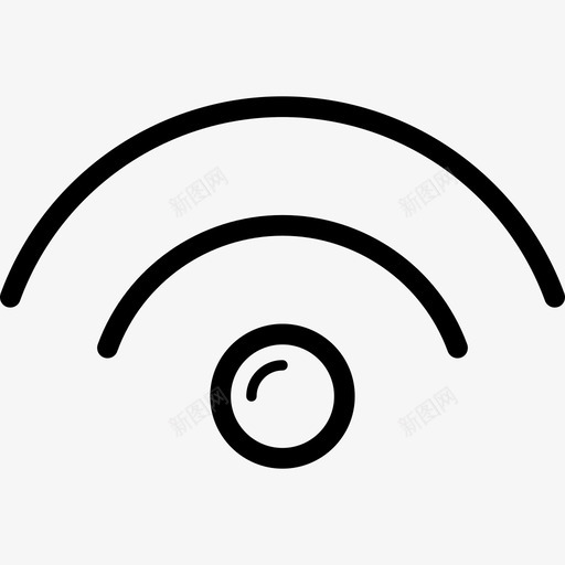 Wifi标志技术优雅的界面图标svg_新图网 https://ixintu.com Wifi标志 优雅的界面 技术