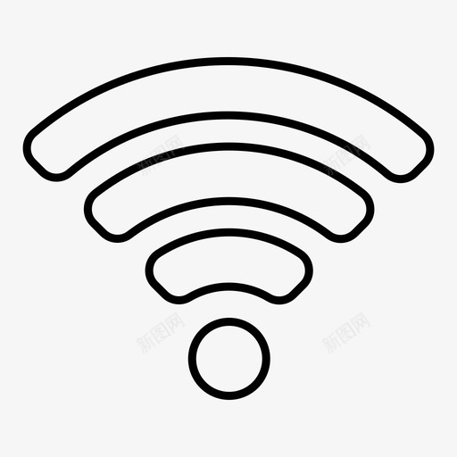 wifi信号wifi符号图标svg_新图网 https://ixintu.com wifi wifi符号 信号