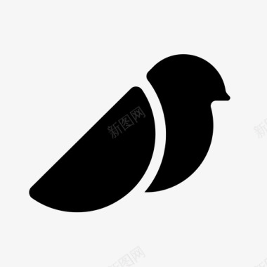 鸟动物翅膀图标图标