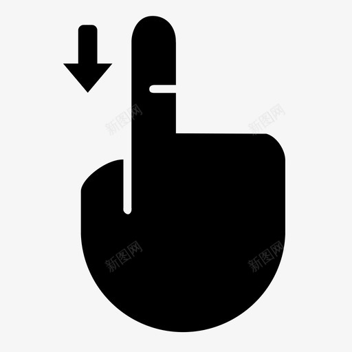 下拉应用程序多媒体图标svg_新图网 https://ixintu.com 下拉 多媒体 应用程序 用户界面 触摸手势