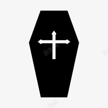 棺材死了墓地葬礼图标图标