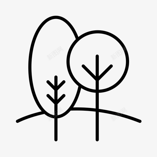 树木植物环境图标svg_新图网 https://ixintu.com 公园 树木 植物 环境 自然 花园
