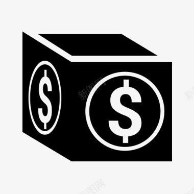 钱箱货币美元图标图标