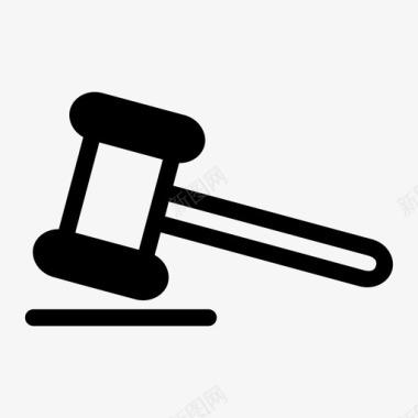 木槌锤子法律图标图标