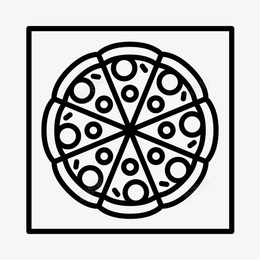外卖披萨食品垃圾食品图标svg_新图网 https://ixintu.com 垃圾食品 外卖披萨 披萨盒 披萨送货 食品