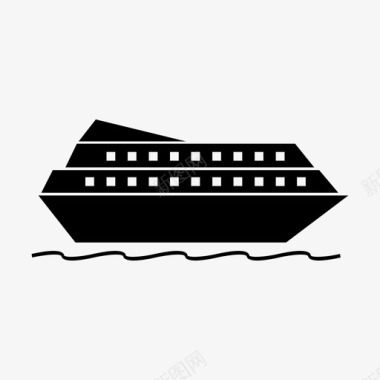 船货船游轮图标图标