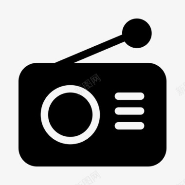 收音机音乐媒体硬件ios优化图标图标