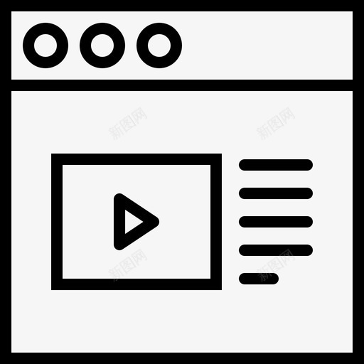 视频信息应用程序内容图标svg_新图网 https://ixintu.com jellycons概述用户界面第一卷 内容 应用程序 播放 界面 视频信息