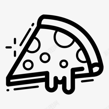 披萨食物美味的食物图标图标