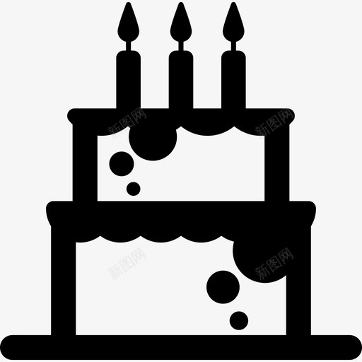 有蜡烛标语聚会的生日秤图标svg_新图网 https://ixintu.com 有蜡烛 标语 聚会的生日秤