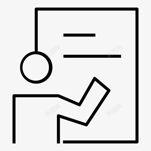 教学演示图标svg_新图网 https://ixintu.com 教学 演示