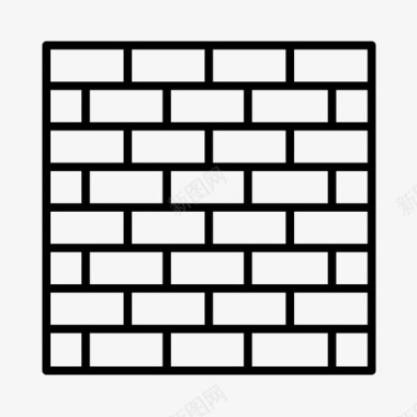 砖墙砖头建筑工人图标图标