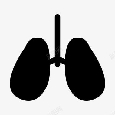 肺身体人图标图标