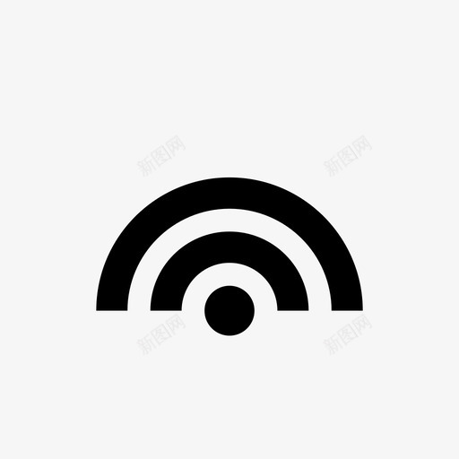 网络中等信号wifi图标svg_新图网 https://ixintu.com wifi 中等信号 网络