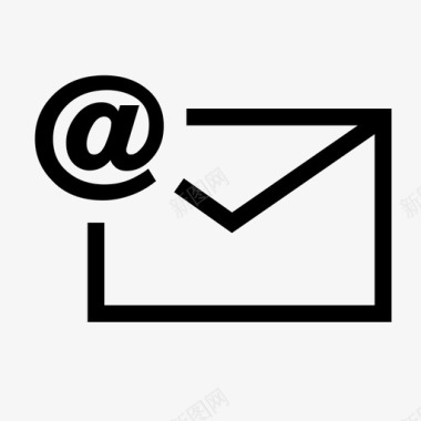 电子邮件地址通信图标图标