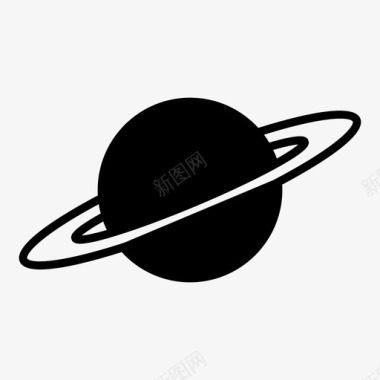 土星行星太空图标图标
