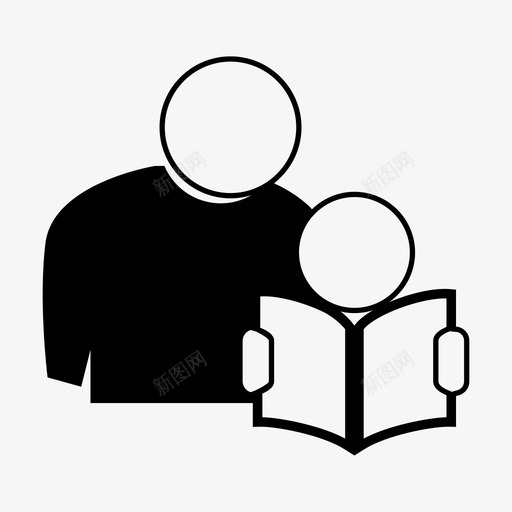 家庭教师家庭作业阅读图标svg_新图网 https://ixintu.com 学习 家庭作业 家庭教师 阅读