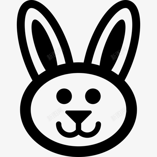 复活节兔子快乐动物们图标svg_新图网 https://ixintu.com 动物们 复活节兔子快乐