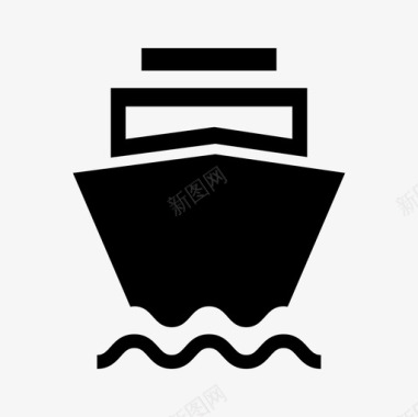 船运输工具水图标图标